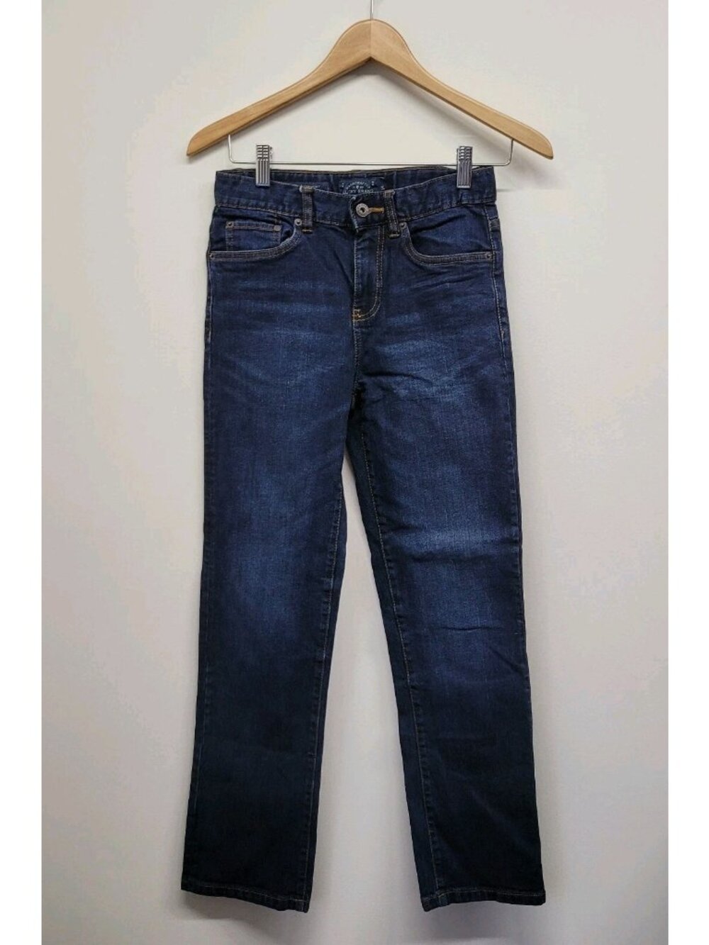 Lucky Brand Classic Straight Leg Blue Jeans Boys Size 14 Blue Denim